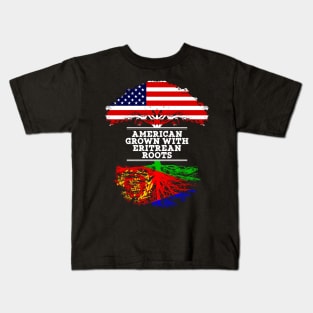 American Grown With Eritrean Roots - Gift for Eritrean From Eritrea Kids T-Shirt